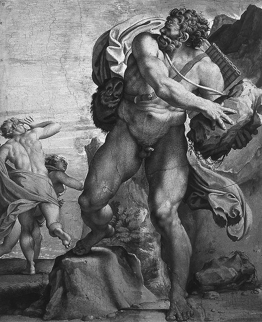 A. Carracci, "El cíclope Polifemo" (1595-1605). Palacio Farnese, Roma.