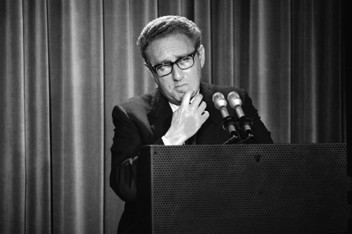 Henry Kissinger en los años setenta. (Foto: Harvey Georges.)